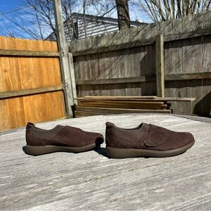 Munro Womens Janis Loafers Slip On Shoes Sneakers Brown‎ Suede Size 8